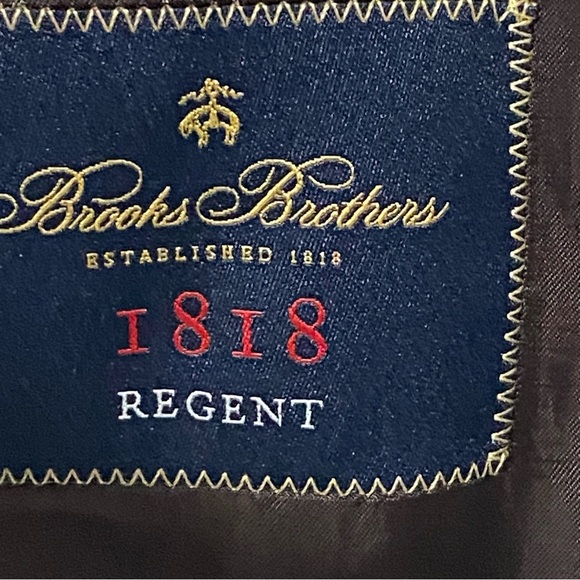Brooks Brothers Blazer Sport Jacket 44L 36W Linen Wool Blend 1818 Regent Estrato - Picture 5 of 13